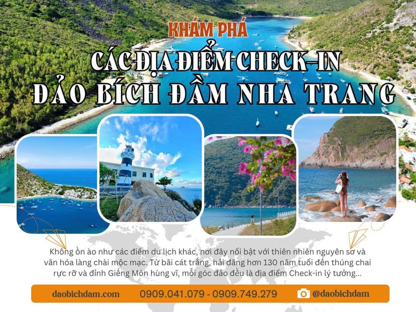 địa điểm check-in đảo bích đầm nha trang