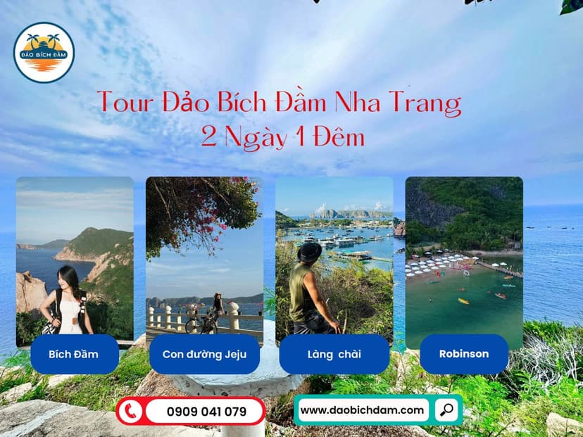 Tour Đảo Bích Đầm Nha Trang 2 Ngày 1 Đêm